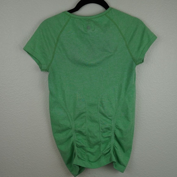 Athleta Green Ruched Performance Top Size S - Picture 5 of 10